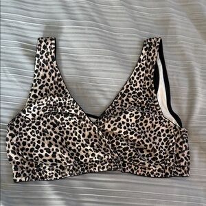 Motherhood Leopard Print Bra - Black and Tan